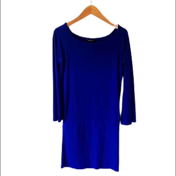 Moda International Dresses & Skirts - {preloved} Blue Drop Waist Dress